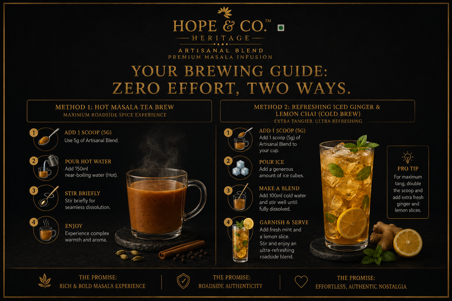 Hope & Co. Heritage Artisanal Blend Premium Masala Infusion